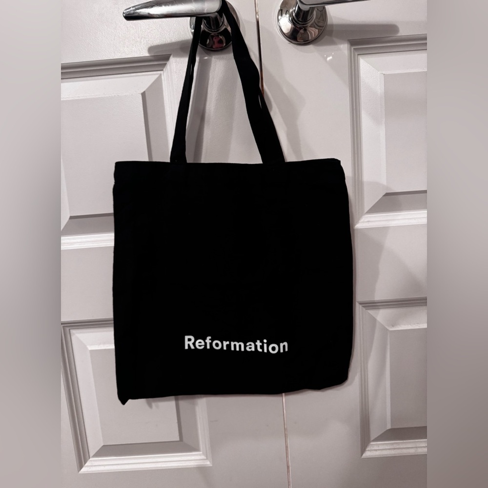 Reformation Shopping Tote Black